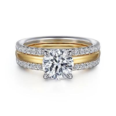 Gabriel & Co 7.4 Engagement Ring 14K Gold Contemporary ER16245R6M44JJ