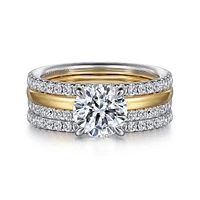 Gabriel & Co 7.4 Engagement Ring 14K Gold Contemporary ER16245R6M44JJ