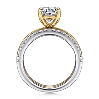 Gabriel & Co 8 Engagement Ring 14K Gold Contemporary ER16245R8M44JJ