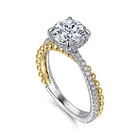 Gabriel & Co 7.4 Engagement Ring 14K Gold Bujukan ER16246R6M44JJ