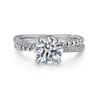 Gabriel & Co 7.4 Engagement Ring 14K White Gold Bujukan ER16246R6W44JJ