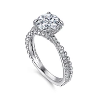 Gabriel & Co 7.4 Engagement Ring 14K White Gold Bujukan ER16246R6W44JJ