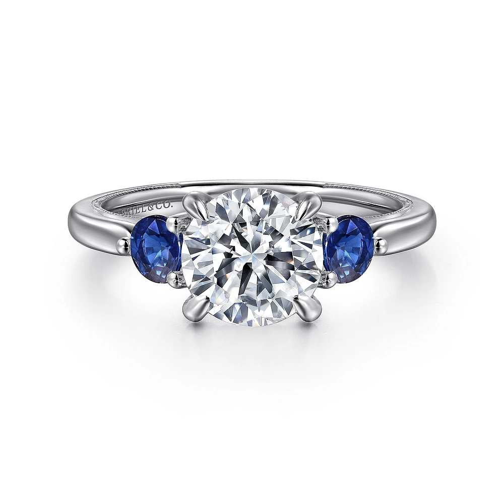 Gabriel & Co 7.4 Engagement Ring 14K White Gold Classic ER16252R6W44SA
