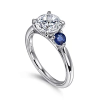 Gabriel & Co 7.4 Engagement Ring 14K White Gold Classic ER16252R6W44SA