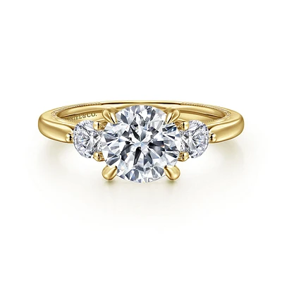 Gabriel & Co 7.4 Engagement Ring 14K Yellow Gold Classic ER16252R6Y44JJ