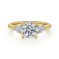 Gabriel & Co 7.4 Engagement Ring 14K Yellow Gold Classic ER16252R6Y44JJ