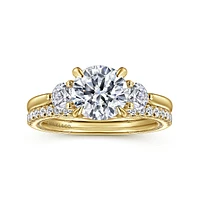 Gabriel & Co 7.4 Engagement Ring 14K Yellow Gold Classic ER16252R6Y44JJ