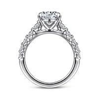 Gabriel & Co 7.4 Engagement Ring 14K White Gold Contemporary ER16272R6W44JJ