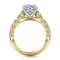 Gabriel & Co 8 Engagement Ring 14K Gold Contemporary ER16272R8M44JJ
