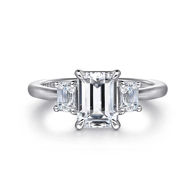 Gabriel & Co 7.5x5.5 Engagement Ring 14K White Gold Classic ER16280E6W43JJ