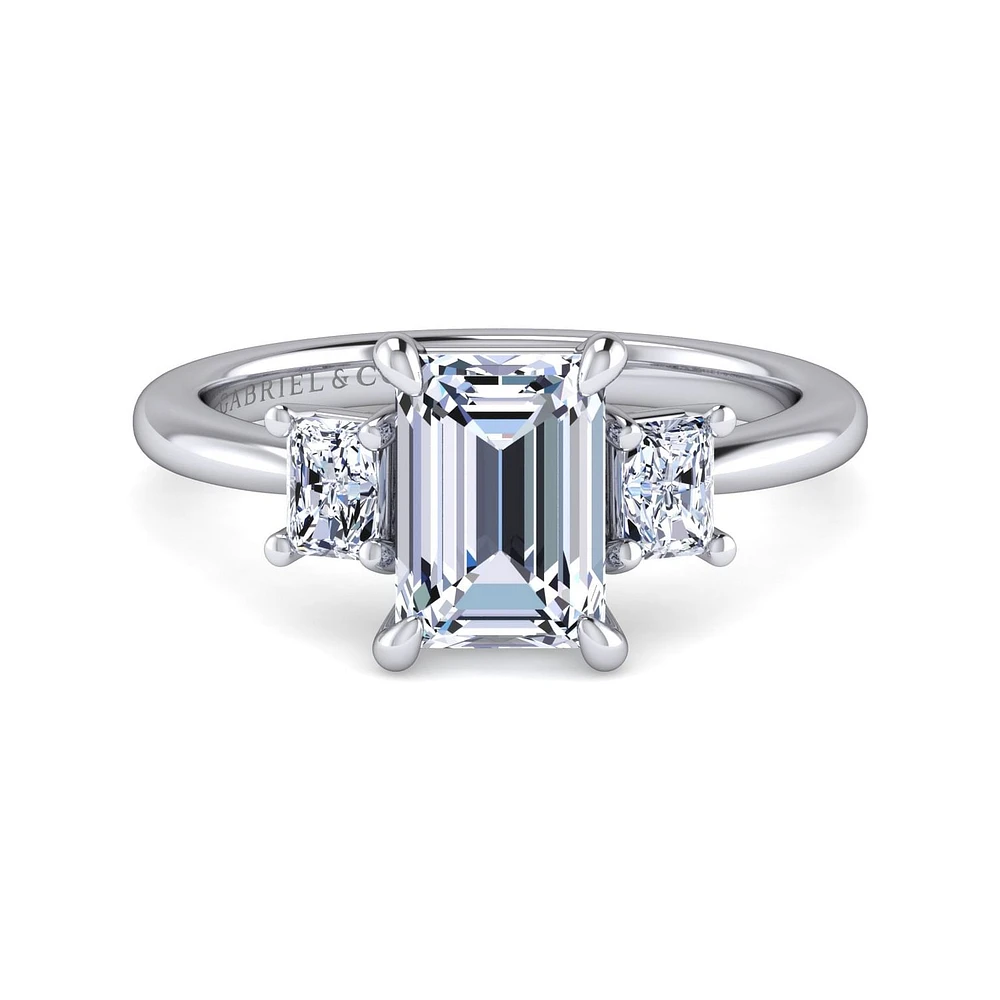 Gabriel & Co 8.5X6 Engagement Ring 14K White Gold Classic ER16280E8W43JJ