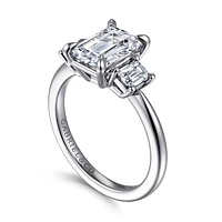 Gabriel & Co 8.5X6 Engagement Ring 14K White Gold Classic ER16280E8W43JJ