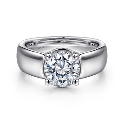 Gabriel & Co 7.4 Engagement Ring 14K White Gold Contemporary ER16304R6W44JJ