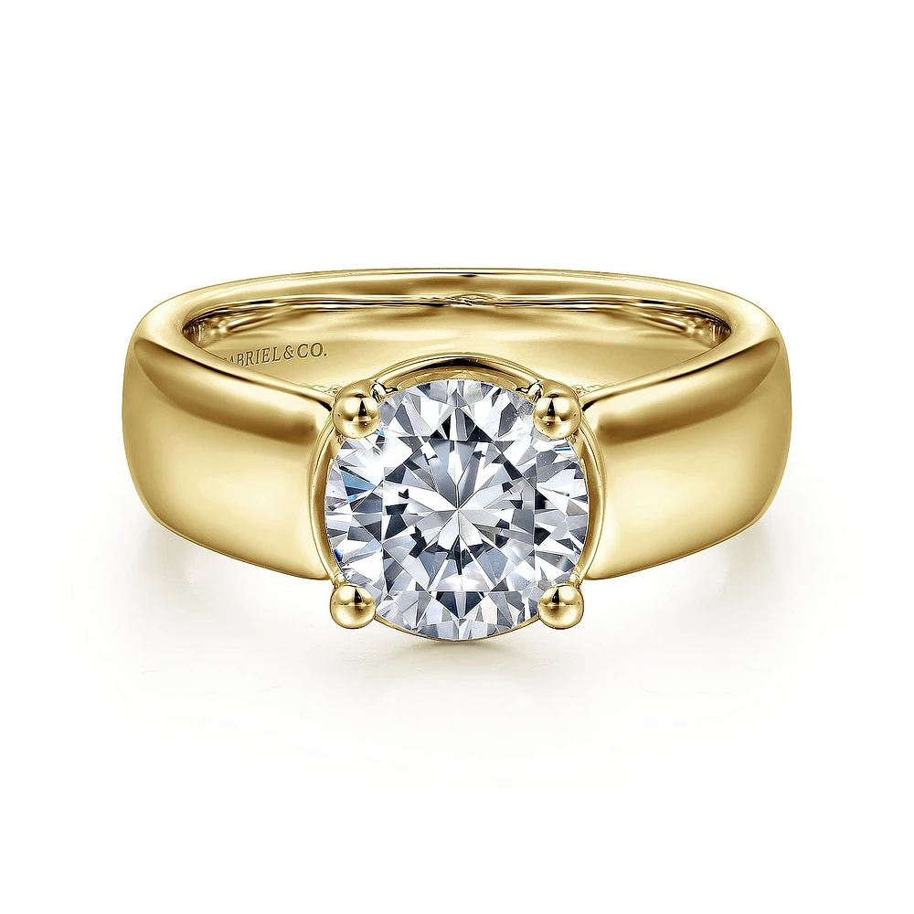 Gabriel & Co 7.4 Engagement Ring 14K Yellow Gold Contemporary ER16304R6Y44JJ