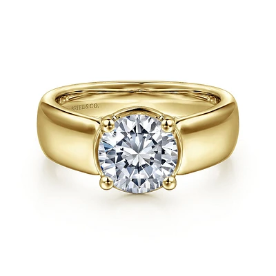 Gabriel & Co 7.4 Engagement Ring 14K Yellow Gold Contemporary ER16304R6Y44JJ
