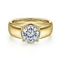 Gabriel & Co 7.4 Engagement Ring 14K Yellow Gold Contemporary ER16304R6Y44JJ