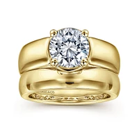 Gabriel & Co 7.4 Engagement Ring 14K Yellow Gold Contemporary ER16304R6Y44JJ