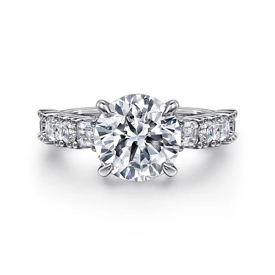 Gabriel & Co 9 Engagement Ring 18K White Gold Contemporary ER16305R12W83JJ