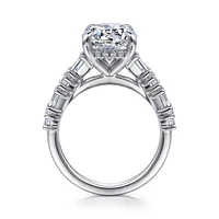 Gabriel & Co 9 Engagement Ring 18K White Gold Contemporary ER16305R12W83JJ