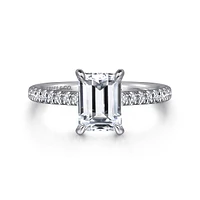 Gabriel & Co 7.5x5.5 Engagement Ring 14K White Gold Classic ER16321E6W44JJ