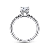 Gabriel & Co 7.5x5.5 Engagement Ring 14K White Gold Classic ER16321E6W44JJ