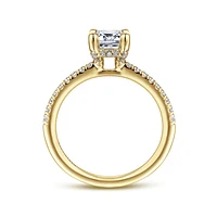 Gabriel & Co 7.5x5.5 Engagement Ring 14K Yellow Gold Classic ER16321E6Y44JJ