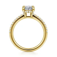 Gabriel & Co 9X6 Engagement Ring 14K Yellow Gold Classic ER16321O6Y44JJ
