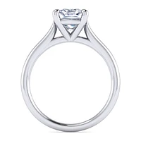 Gabriel & Co 7X7 Engagement Ring 14K White Gold Contemporary ER16336C8W4JJJ
