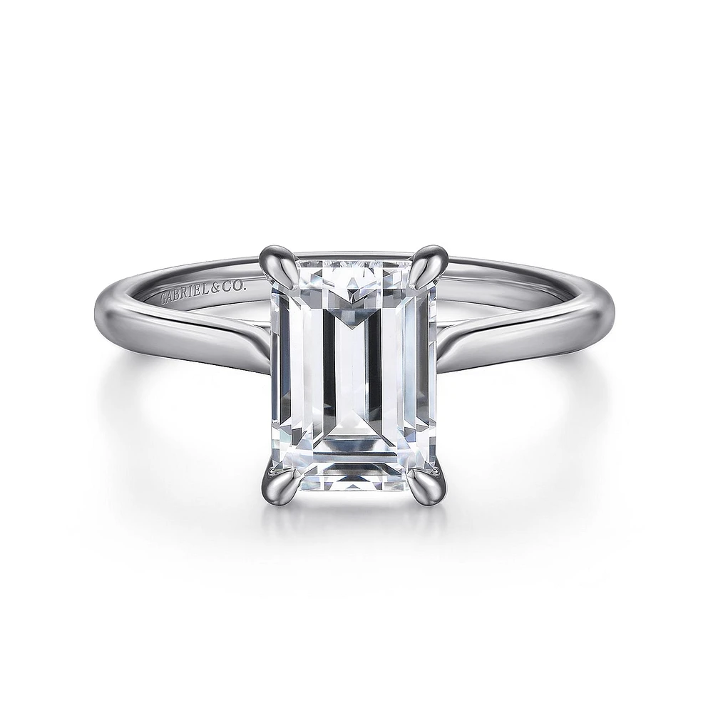 Gabriel & Co 8.5X6.0 Engagement Ring 14K White Gold Contemporary ER16336E8W4JJJ