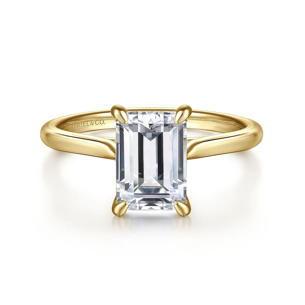 Gabriel & Co 8.5X6.0 Engagement Ring 14K Yellow Gold Contemporary ER16336E8Y4JJJ
