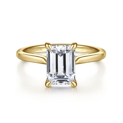 Gabriel & Co 8.5X6.0 Engagement Ring 14K Yellow Gold Contemporary ER16336E8Y4JJJ