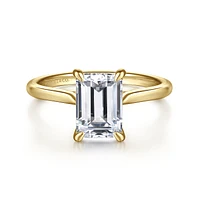 Gabriel & Co 8.5X6.0 Engagement Ring 14K Yellow Gold Contemporary ER16336E8Y4JJJ