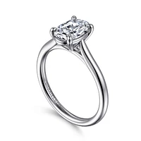 Gabriel & Co 9X6 Engagement Ring 14K White Gold Contemporary ER16336O6W4JJJ