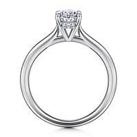 Gabriel & Co 8.0X5.5 Engagement Ring 14K White Gold Contemporary ER16337O4W44JJ