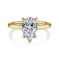 Gabriel & Co 10.5X7.0 Engagement Ring 14K Yellow Gold Contemporary ER16337P8Y44JJ