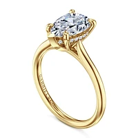 Gabriel & Co 10.5X7.0 Engagement Ring 14K Yellow Gold Contemporary ER16337P8Y44JJ