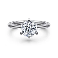 Gabriel & Co 7.4 Engagement Ring 14K White Gold Contemporary ER16337R6W44JJ