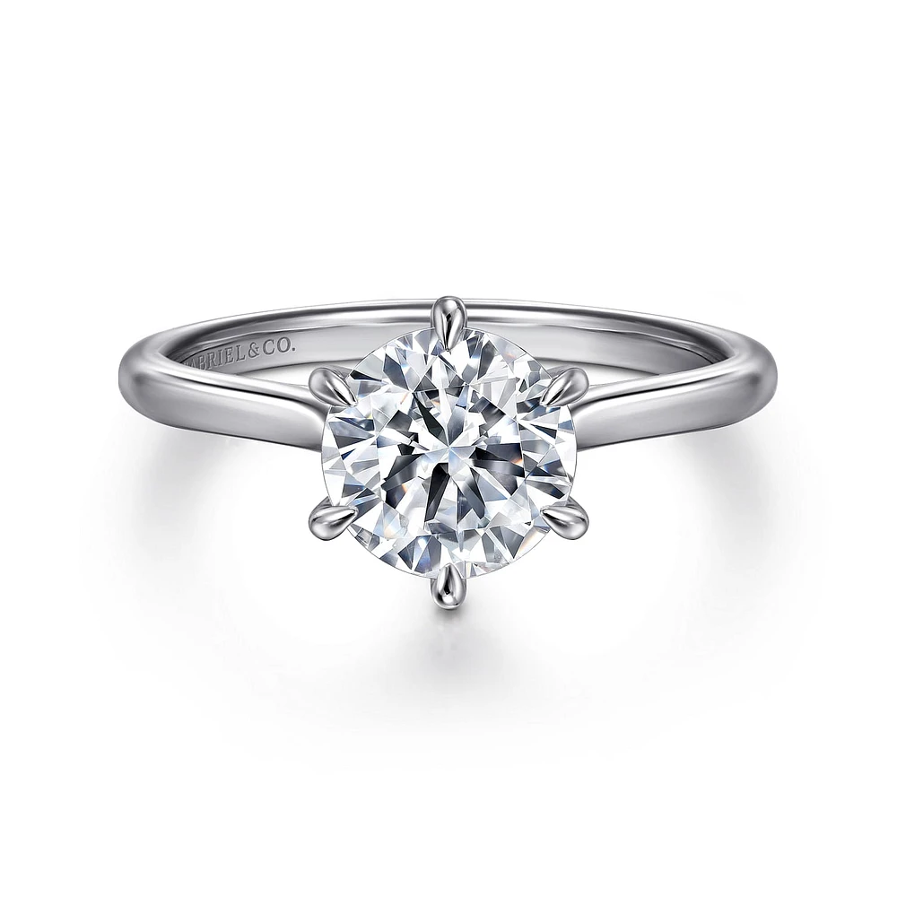 Gabriel & Co 8 Engagement Ring 14K White Gold Contemporary ER16337R8W44JJ