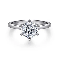 Gabriel & Co 8 Engagement Ring 14K White Gold Contemporary ER16337R8W44JJ