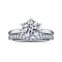 Gabriel & Co 8 Engagement Ring 14K White Gold Contemporary ER16337R8W44JJ