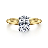 Gabriel & Co 9X6 Engagement Ring 14K Gold Classic ER16339O6M44JJ