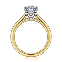 Gabriel & Co 9X6 Engagement Ring 14K Gold Classic ER16339O6M44JJ