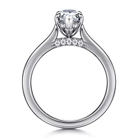 Gabriel & Co 10X6 Engagement Ring 14K White Gold Classic ER16339P6W44JJ