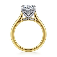 Gabriel & Co 9 Engagement Ring 14K Gold Classic ER16339R12M44JJ