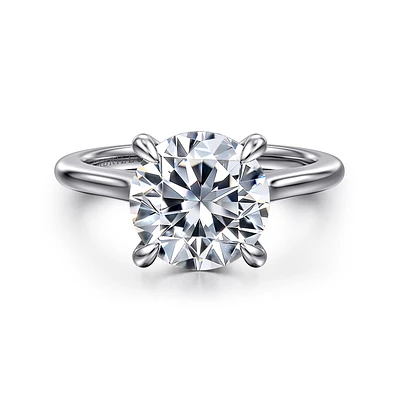 Gabriel & Co 9 Engagement Ring 14K White Gold Classic ER16339R12W44JJ