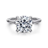Gabriel & Co 9 Engagement Ring 14K White Gold Classic ER16339R12W44JJ