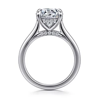 Gabriel & Co 9 Engagement Ring 14K White Gold Classic ER16339R12W44JJ