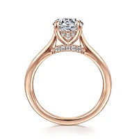 Gabriel & Co 7.4 Engagement Ring 14K Rose Gold Classic ER16339R6K44JJ
