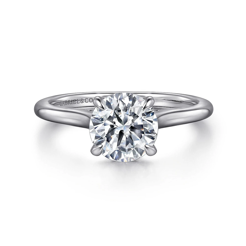 Gabriel & Co 7.4 Engagement Ring 14K White Gold Classic ER16339R6W44JJ