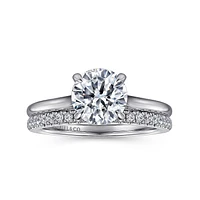 Gabriel & Co 7.4 Engagement Ring 14K White Gold Classic ER16339R6W44JJ